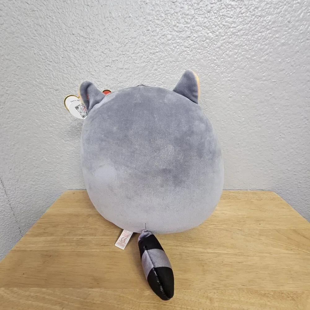 Ty Squishy Beanies “Sneaky” Raccoon Plush Stuffed Animal With Tags 8”